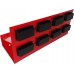 3 Hole Magnetic Can Holder Red
