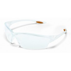 LAW CLEAR FRAME AND LENS ORANGE TEMPLE INSERTS