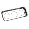 Triple Magnetic Parts Tray 367 X 168 X 45 Stainless Steel